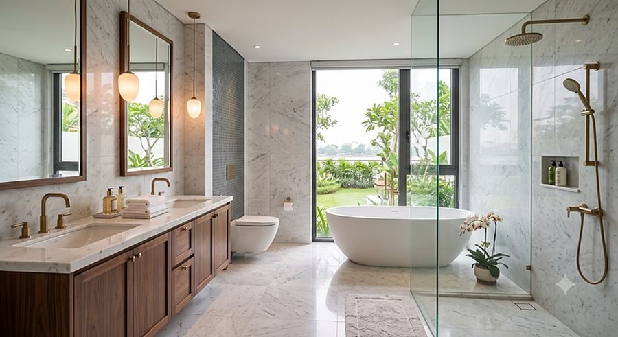 Phòng tắm đồng bộ